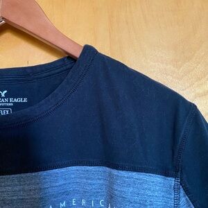 American Eagle Outfitters Charcoal and Black Tee